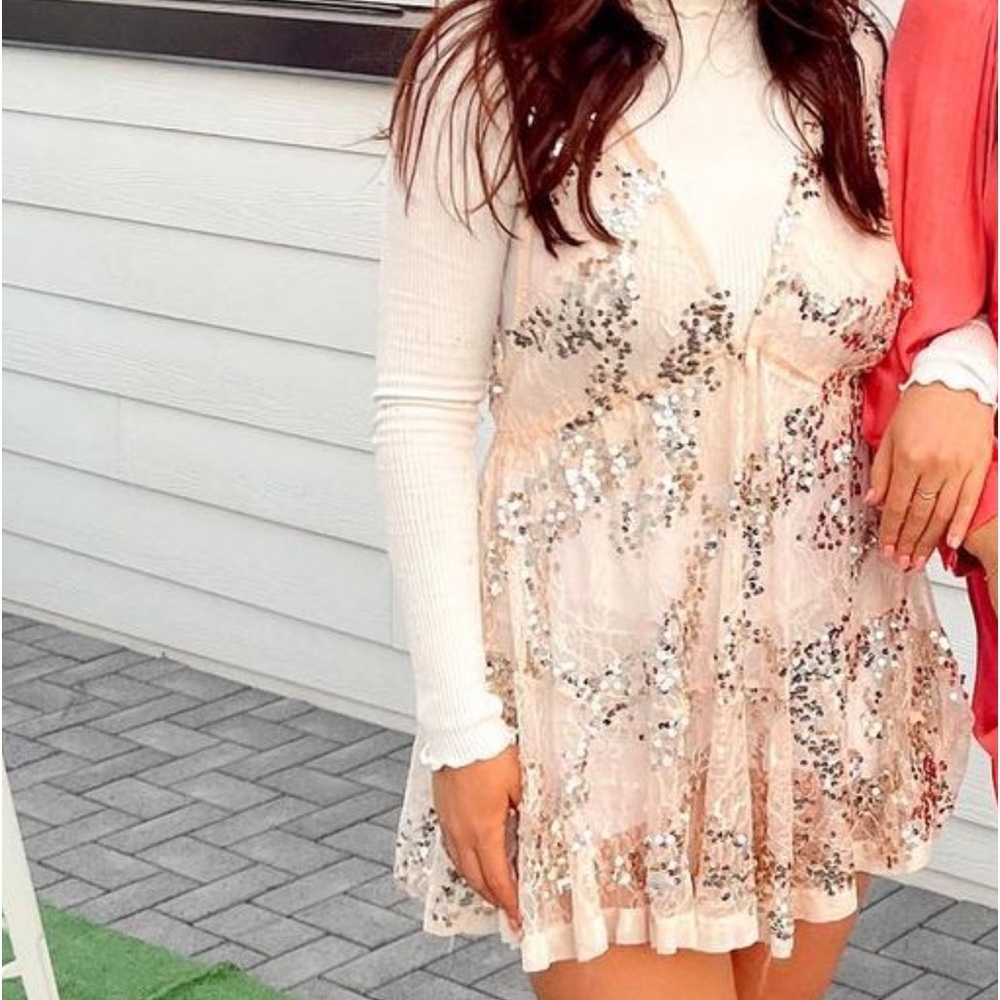 Free people sequin slip